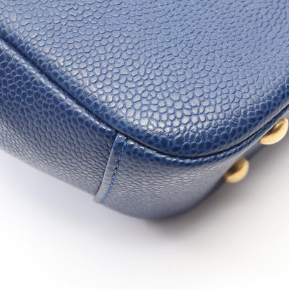 CHANEL Matelasse 2-Way Calfskin Bag Blue