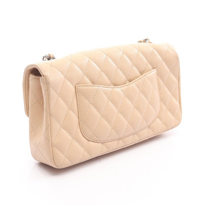 CHANEL Matelasse East West Calf Bag Beige
