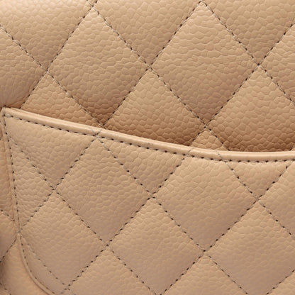 CHANEL Matelasse East West Calf Bag Beige