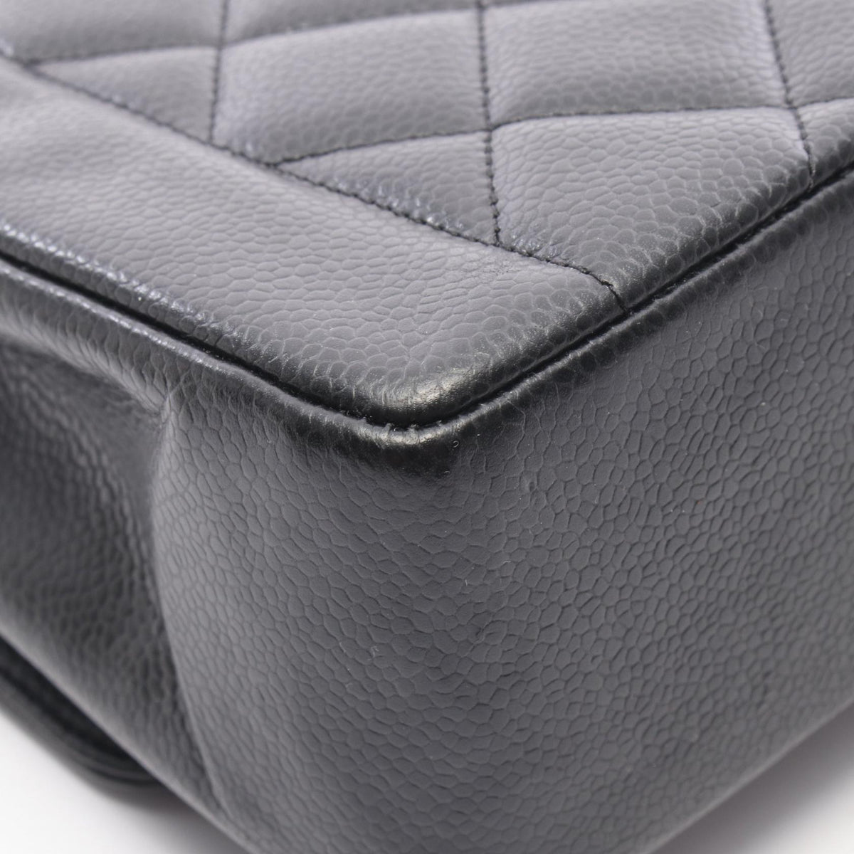 CHANEL Matelasse Diana Flap Black Caviar Shoulder Bag
