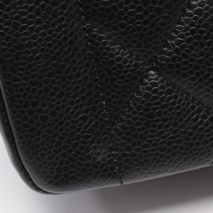 CHANEL Matelasse Diana Flap Black Caviar Shoulder Bag