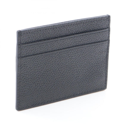 THOM BROWNE Leather Card Holder Black Card Case