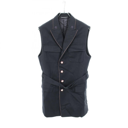 Dior Peter Doig Star Embroidered Wool Vest Navy Size 48