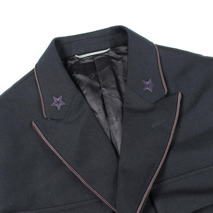 Dior Peter Doig Star Embroidered Wool Vest Navy Size 48