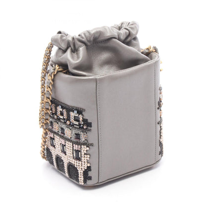 CHANEL Small Beaded Embroidered Bucket Bag