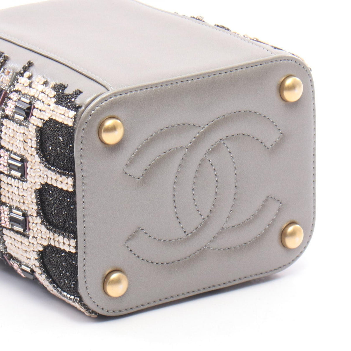 CHANEL Small Beaded Embroidered Bucket Bag