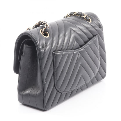 CHANEL V Stitch Chevron W Shoulder Bag