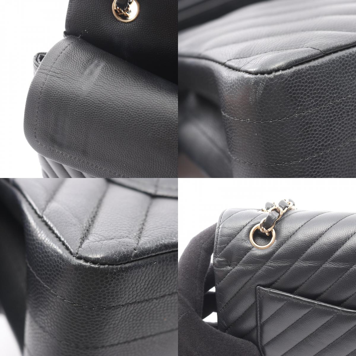 CHANEL V Stitch Chevron W Shoulder Bag