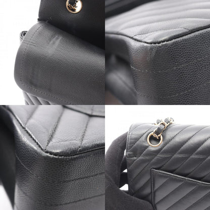 CHANEL V Stitch Chevron W Shoulder Bag