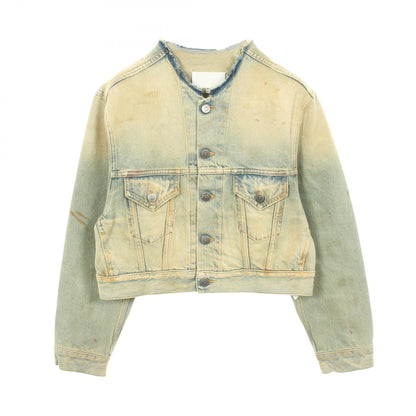 Maison Margiela Distressed Cut-Off Jacket Blue Size 36