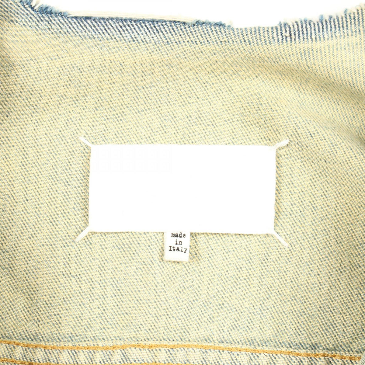 Maison Margiela Distressed Cut-Off Jacket Blue Size 36