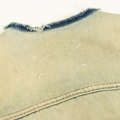 Maison Margiela Distressed Cut-Off Jacket Blue Size 36