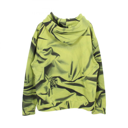LOUIS VUITTON Monogram Signature Hoodie Cotton Nylon Size XL