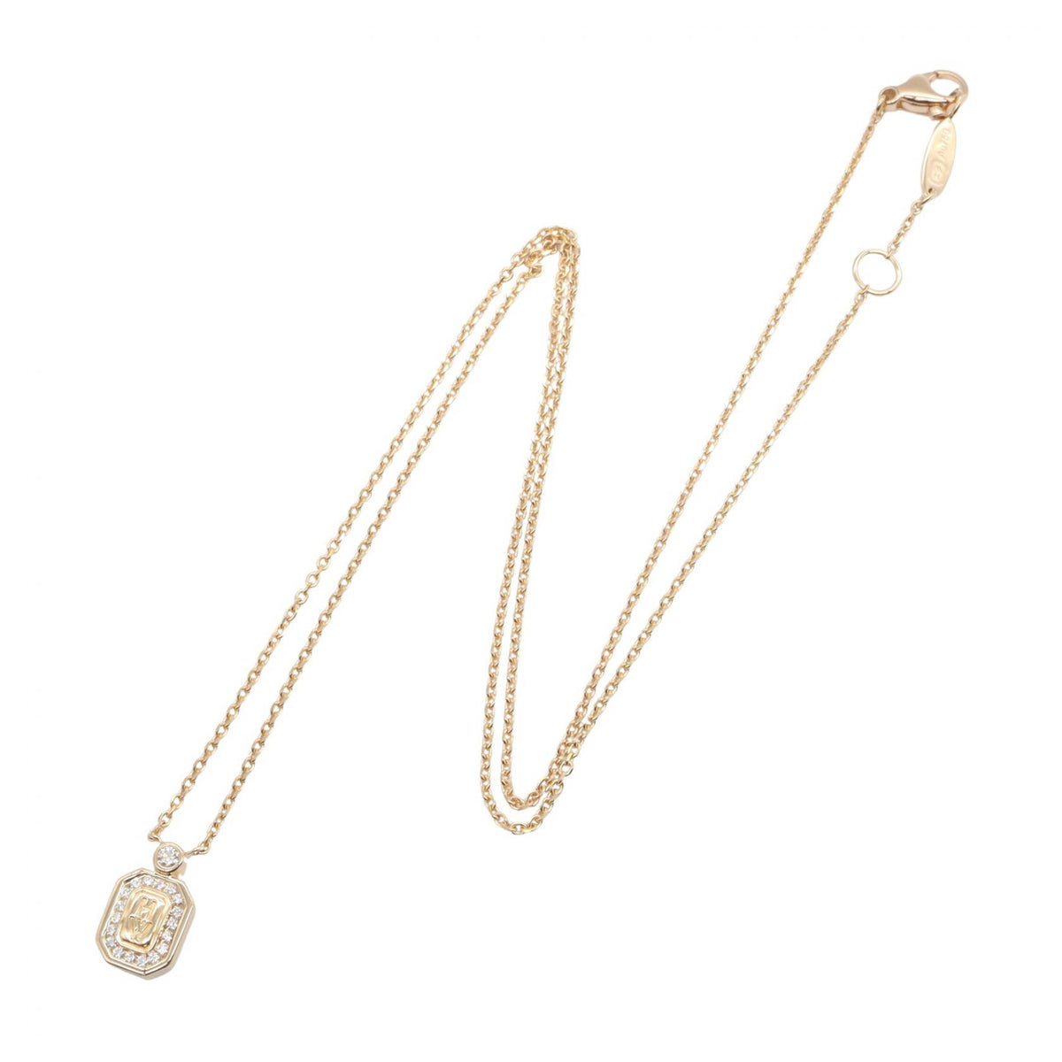 HARRY WINSTON HW Logo Necklace K18PG