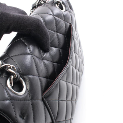 CHANEL Black Lambskin Shoulder Bag