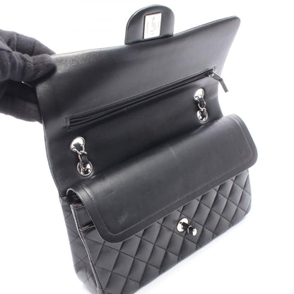 CHANEL Black Lambskin Shoulder Bag