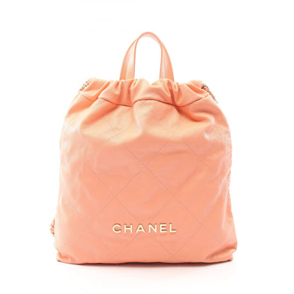 CHANEL 22 Large Caviar Backpack Orange