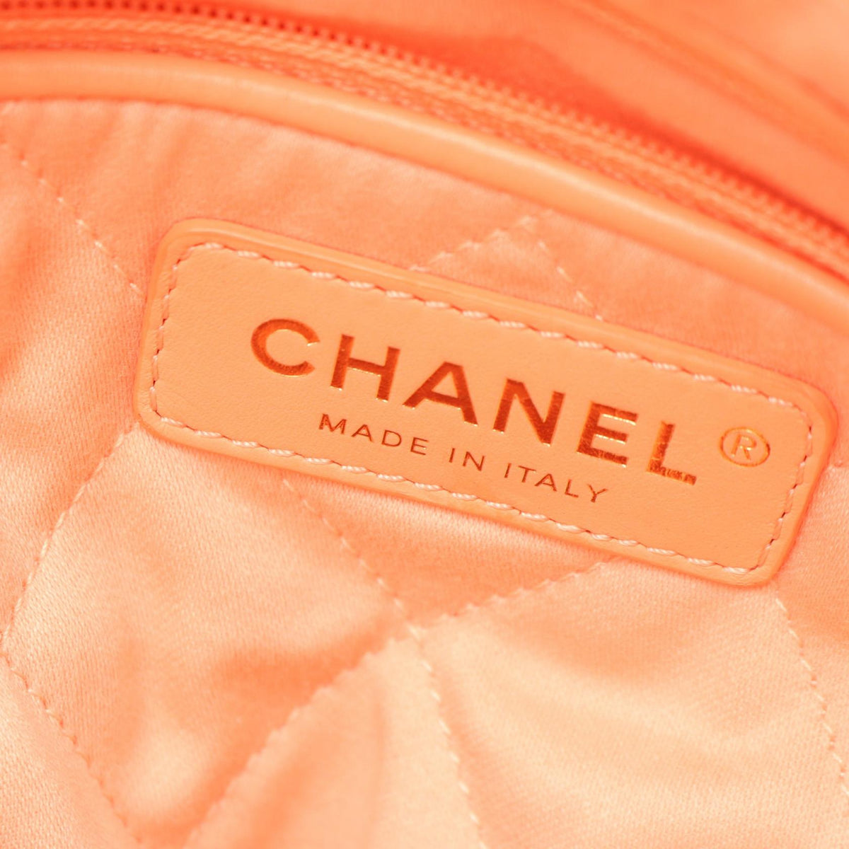 CHANEL 22 Large Caviar Backpack Orange