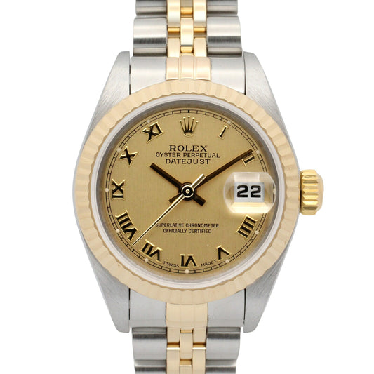 ROLEX Datejust K18 Stainless Dial Watch