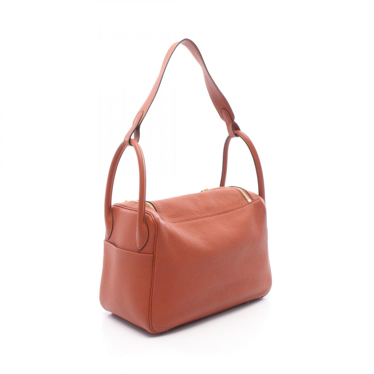 HERMES Lindy 30 Cuivre Brown Shoulder Bag