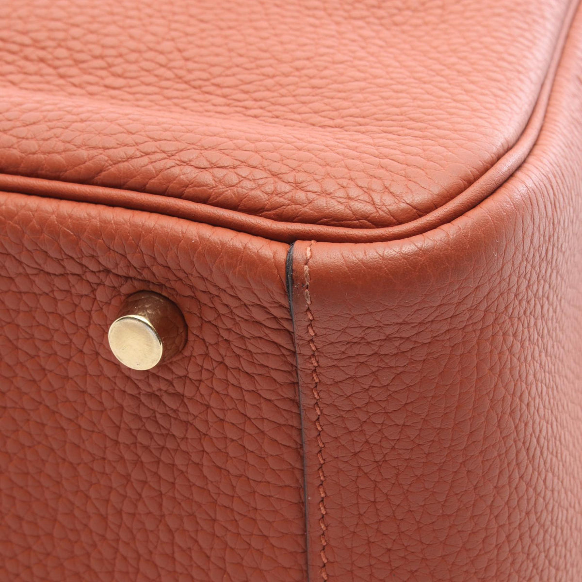 HERMES Lindy 30 Cuivre Brown Shoulder Bag