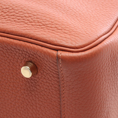 HERMES Lindy 30 Cuivre Brown Shoulder Bag