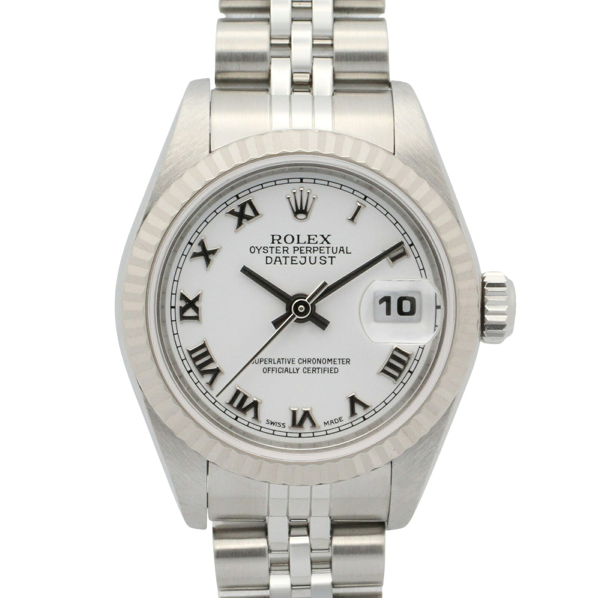 ROLEX Datejust F-Serial Watch Steel White