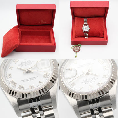ROLEX Datejust F-Serial Watch Steel White