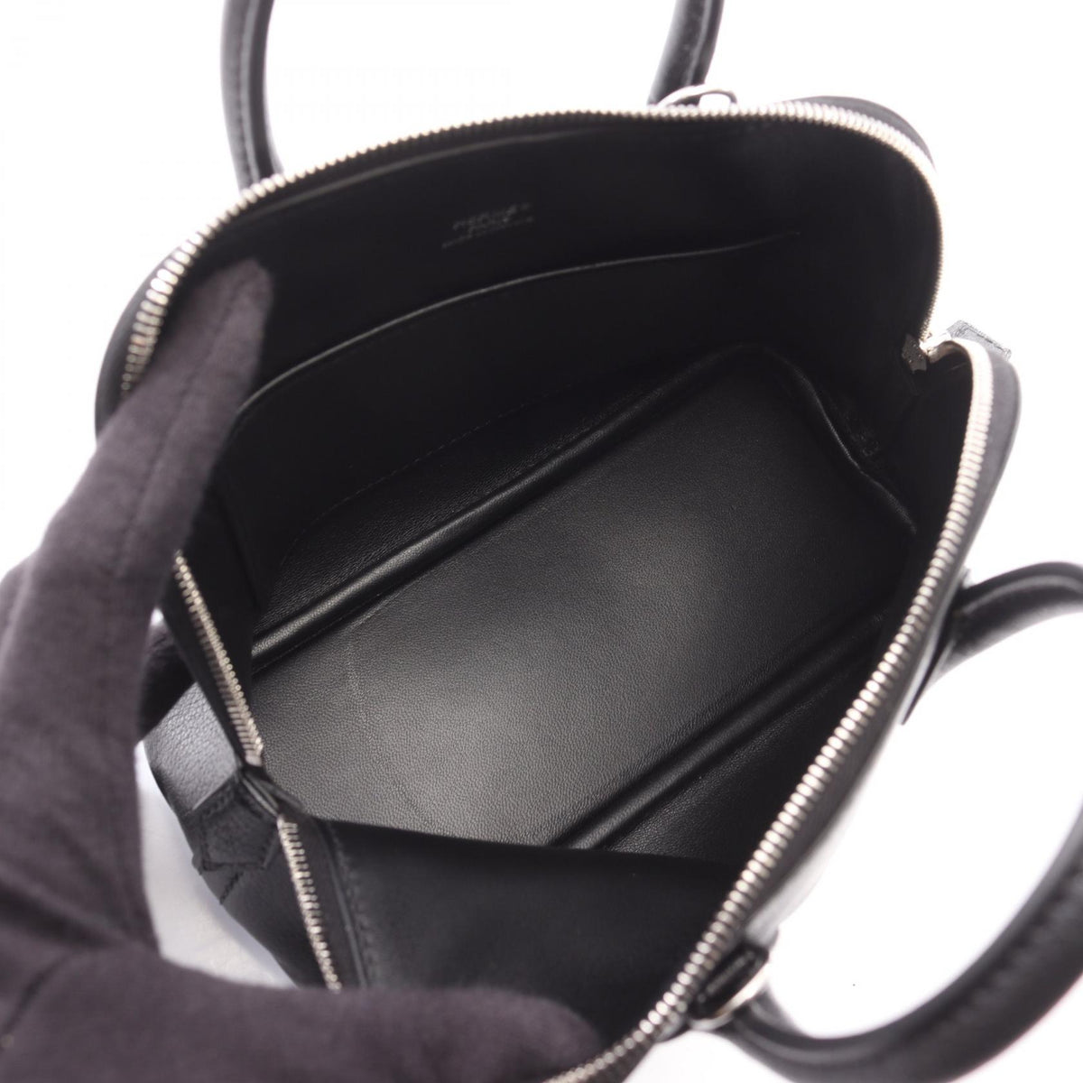 HERMES Bolide 1923 Mini Chevre Handle Bag