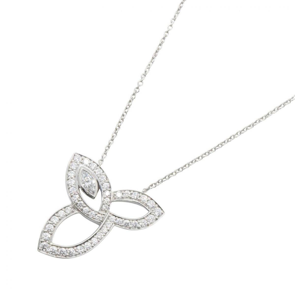 HARRY WINSTON Silver Lily Pt950 Necklace