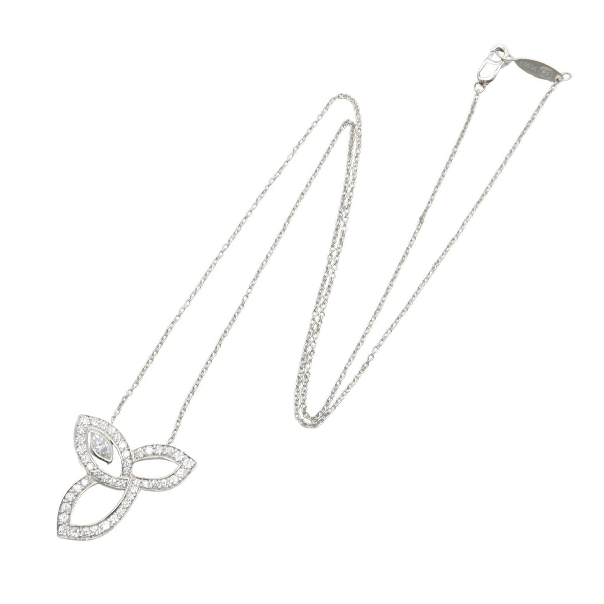 HARRY WINSTON Silver Lily Pt950 Necklace