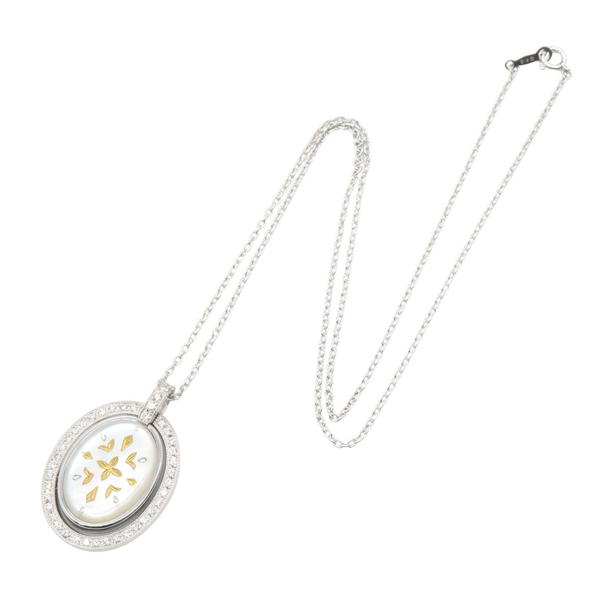 MIKIMOTO Pique Reversible MOP WG Necklace