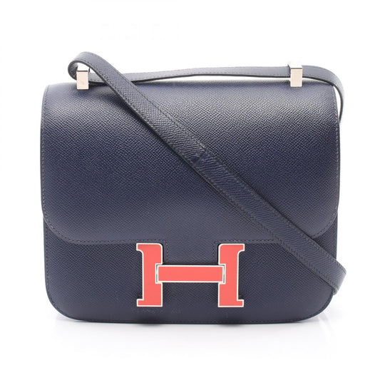 HERMES Constance 3 24 Bleu Shoulder Bag Blue
