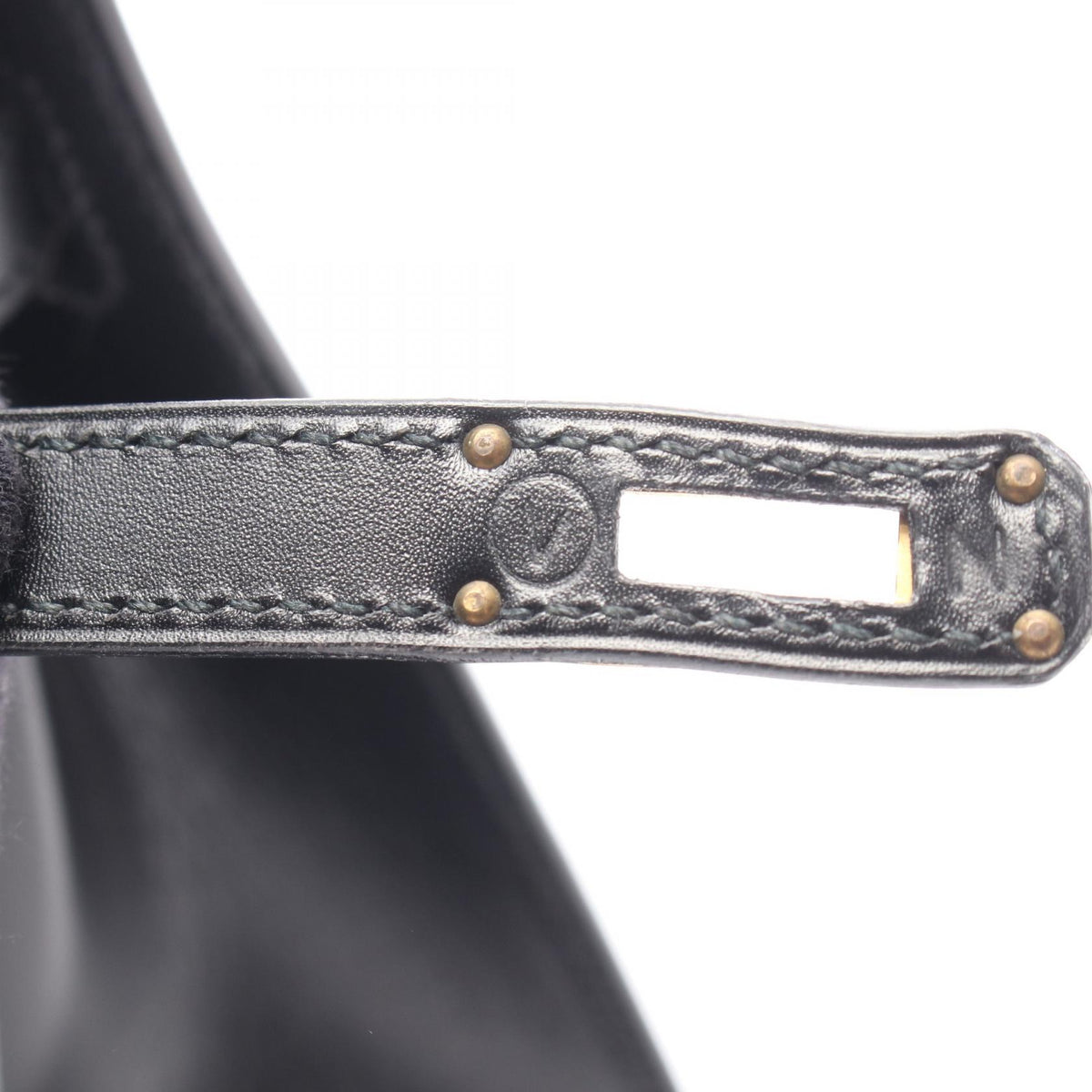 HERMES Mini Kelly Sellier 2WAY Bag Black