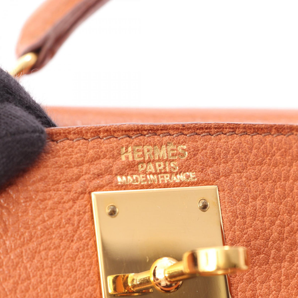 HERMES Kelly Ad GM Buffle Backpack Brown