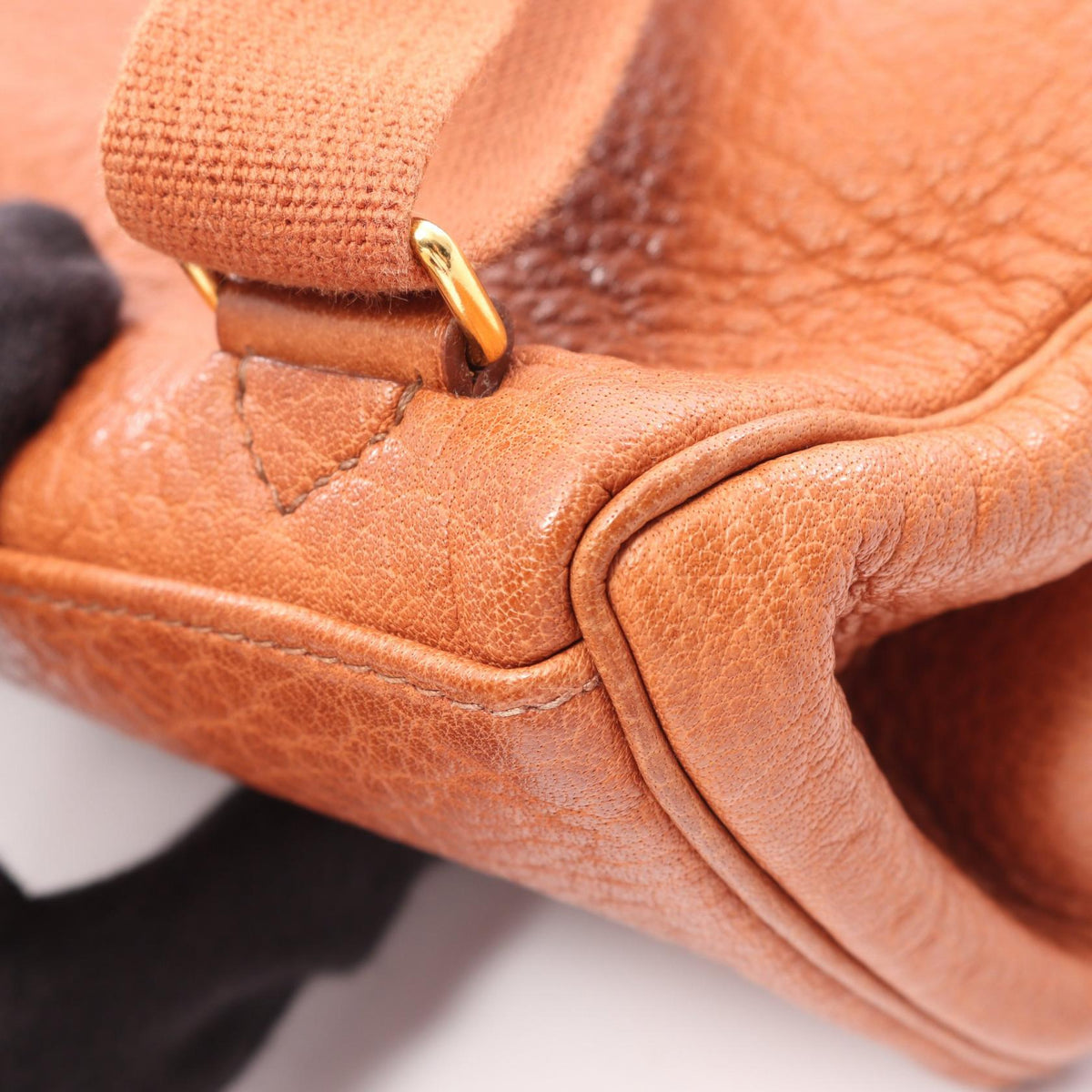 HERMES Kelly Ad GM Buffle Backpack Brown