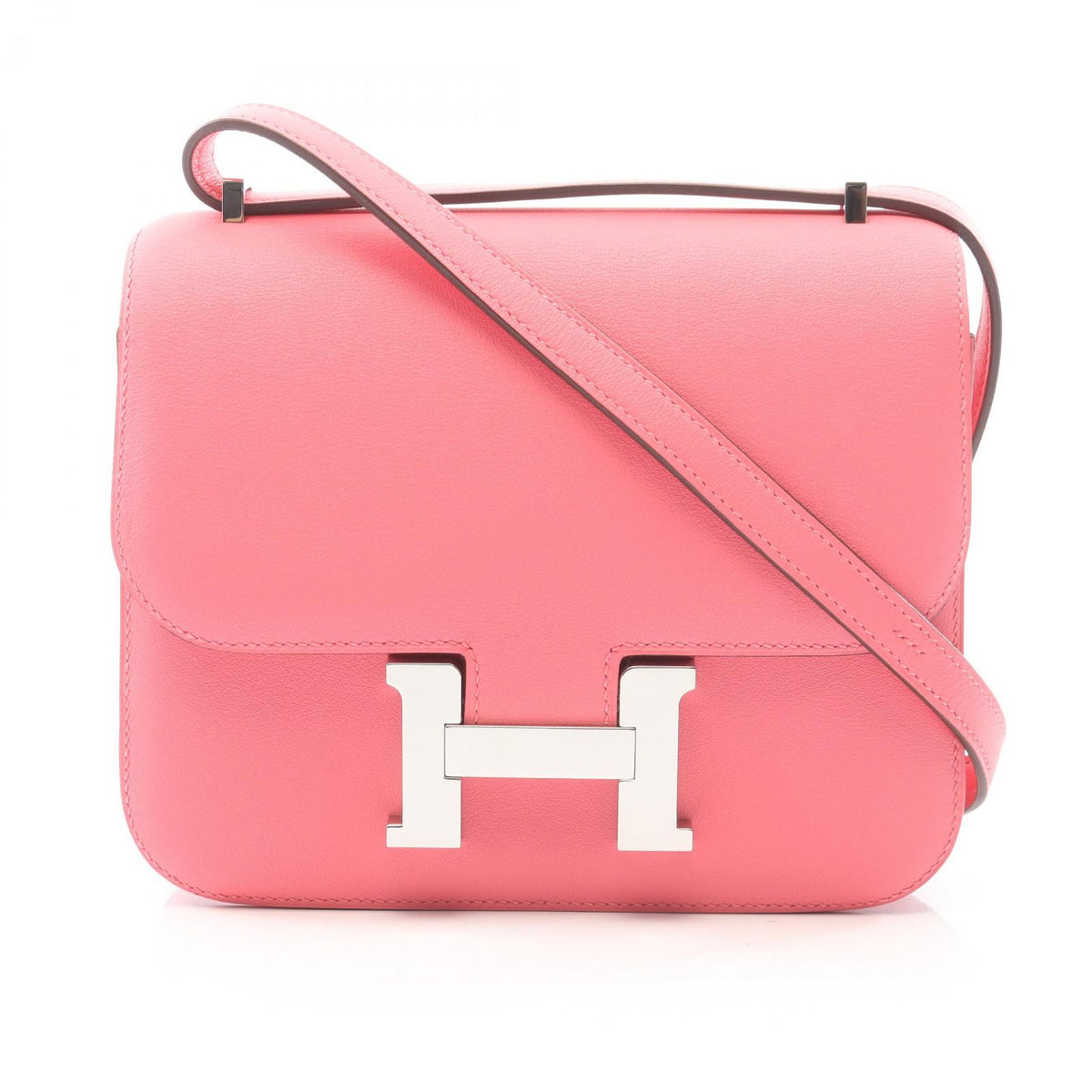 HERMES 2017 Rose Azalee Swift Bag