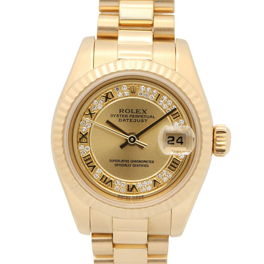 ROLEX Datejust Milléard Diamond Gold Watch