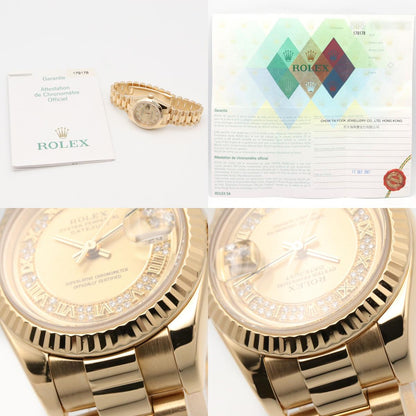 ROLEX Datejust Milléard Diamond Gold Watch