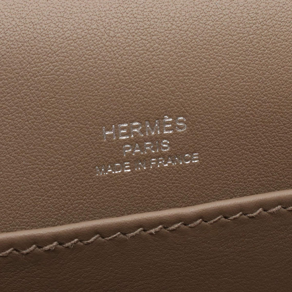 HERMES Geta Chevre Leather Shoulder Bag