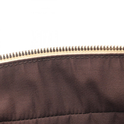 GUCCI Bamboo GG Canvas Leather Beige Ivory Tote