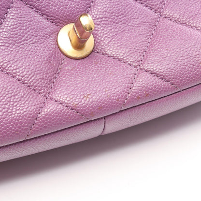 CHANEL Matelasse Small Flap Bag Purple