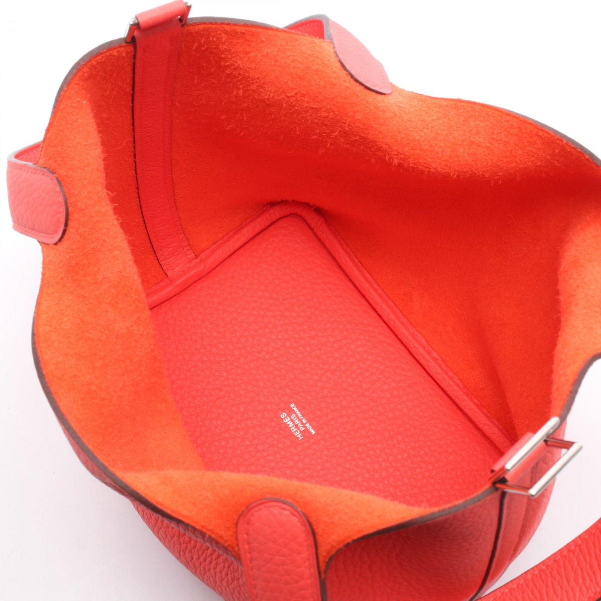 HERMES Picotin Lock PM Taurillon Bag Red
