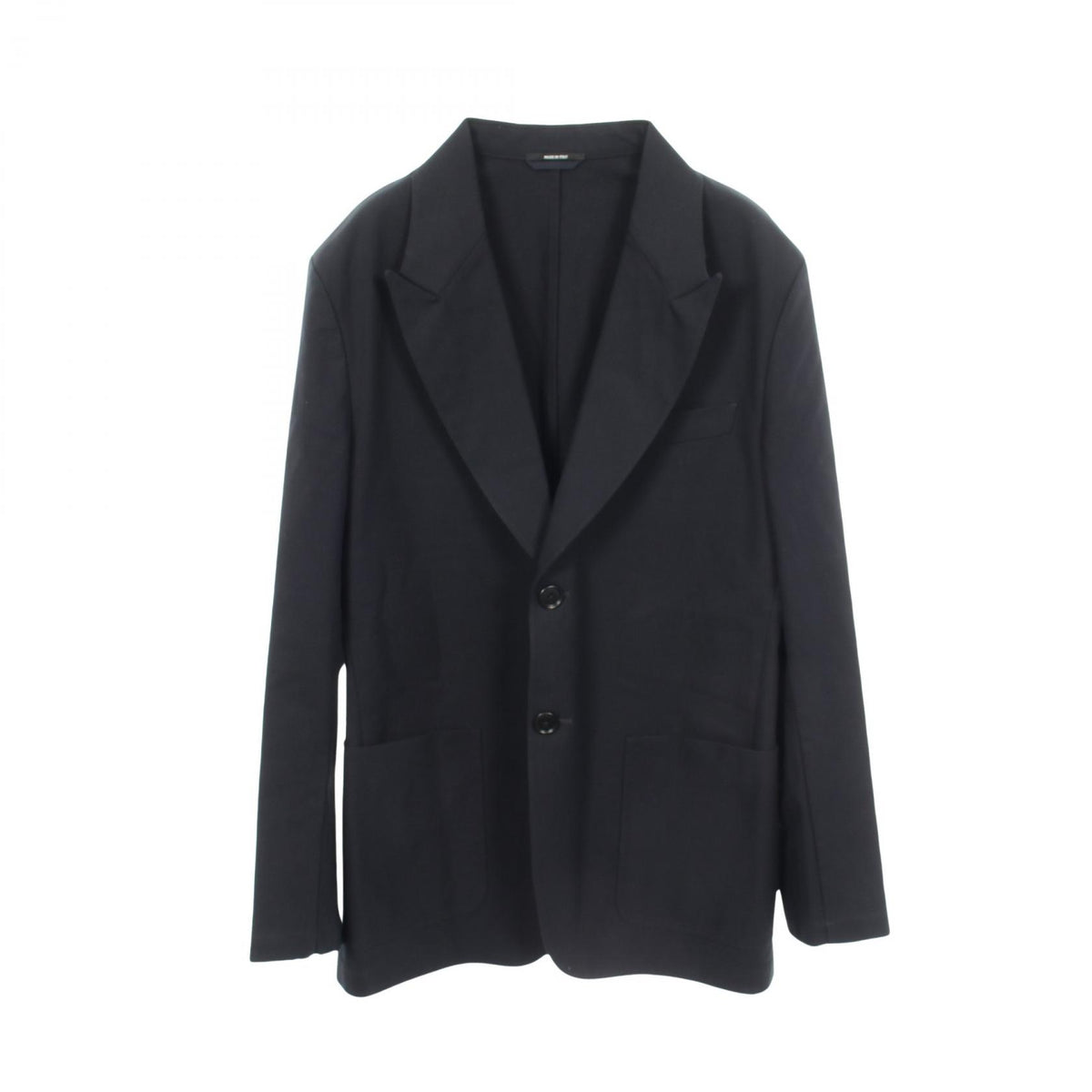 HERMES Navy Cotton Tailored Blazer Size 48