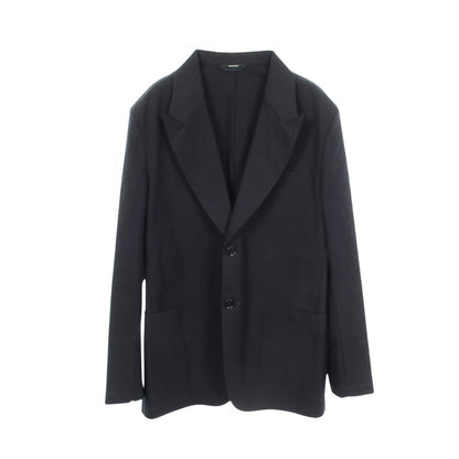 HERMES Navy Cotton Tailored Blazer Size 48