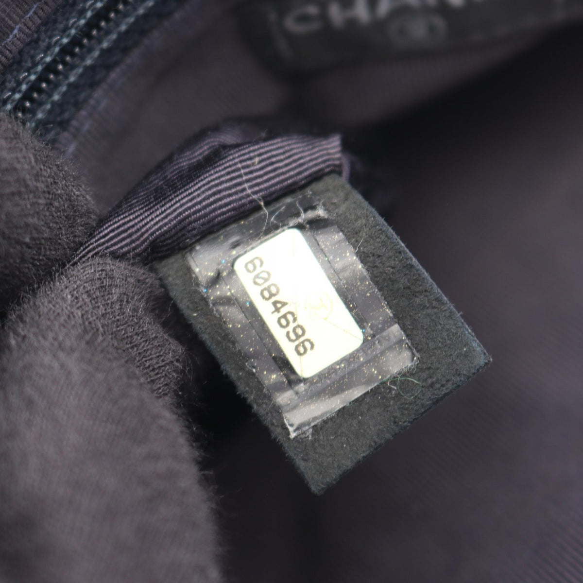 CHANEL Chocobar Denim Handbag Navy