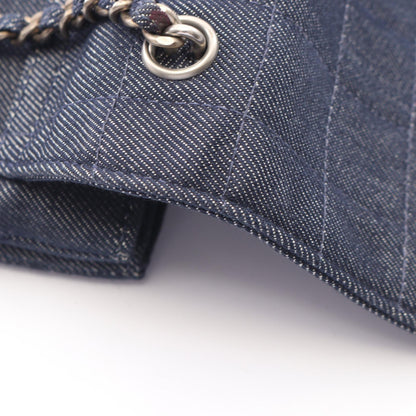 CHANEL Chocobar Denim Handbag Navy