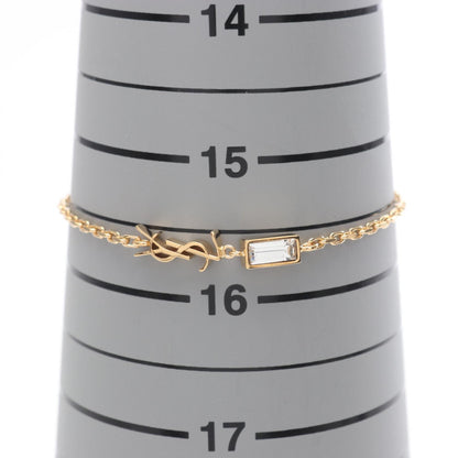 SAINT LAURENT PARIS Cassandra GP Rhinestone Bracelet Size S