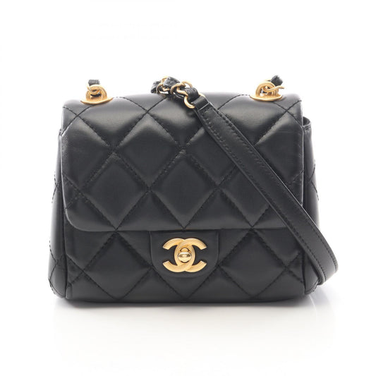 CHANEL Matelasse Small Flap Bag Black