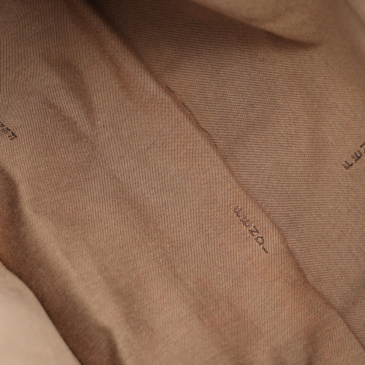 FENDI Zucchino Beige Canvas Shoulder Bag